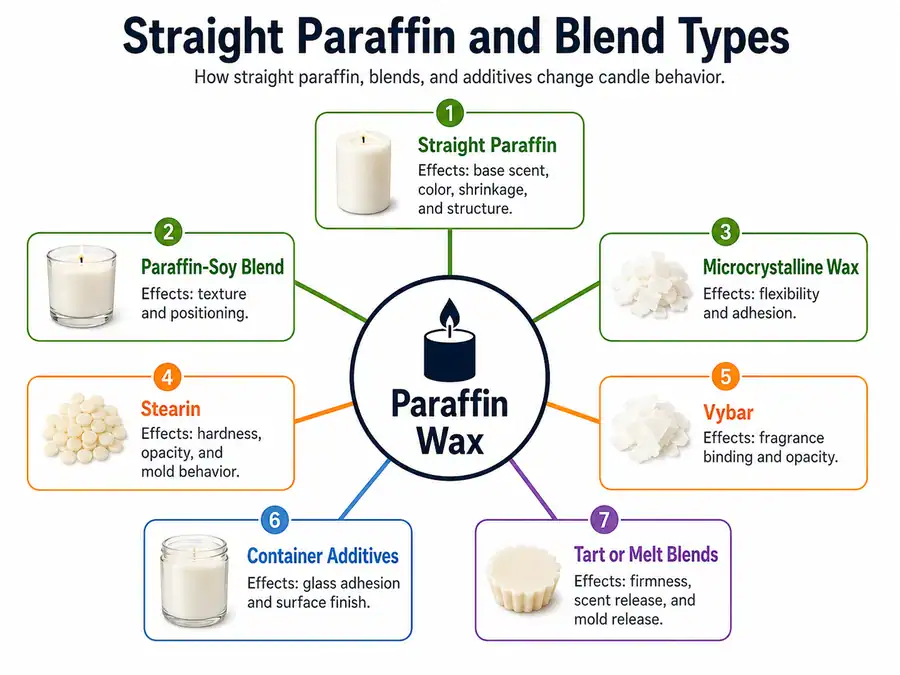 paraffin wax scent color and structure tradeoffs