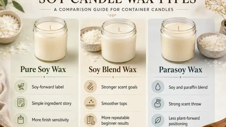 pure soy and soy blend candle wax comparison