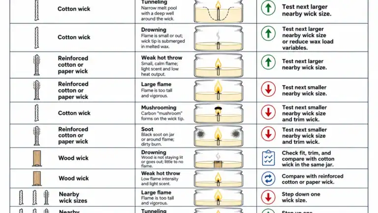 rapeseed wax wicks and burn symptoms