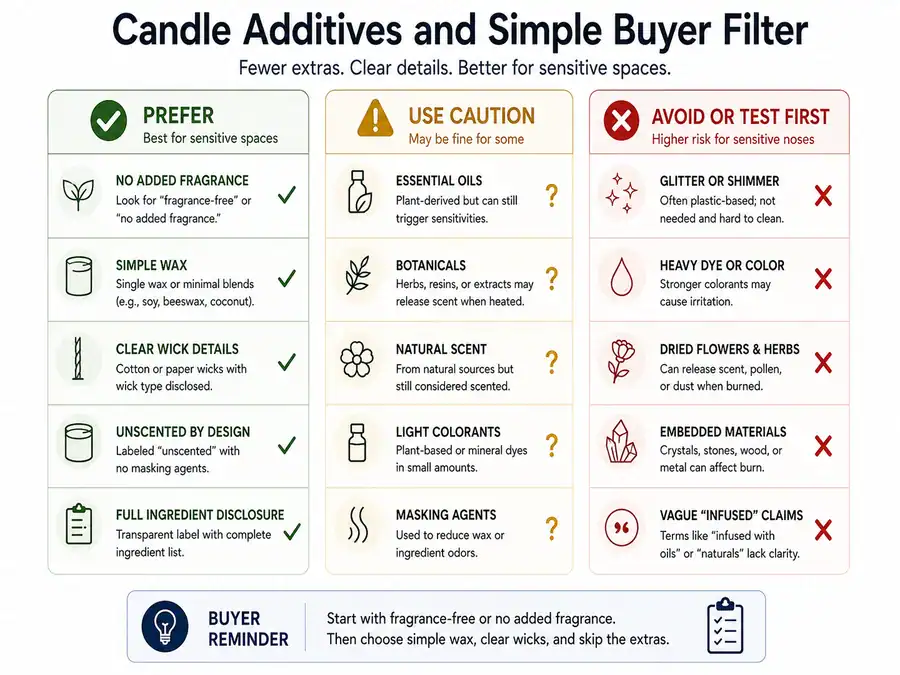sensitive wax types and disclosure checks