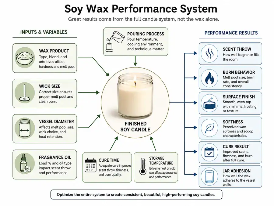 soy wax source and candle material