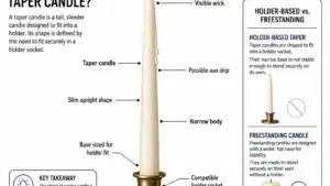 taper candle anatomy and holder fit