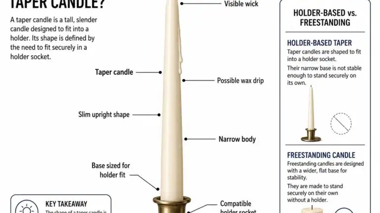 taper candle anatomy and holder fit
