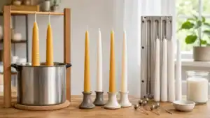 Taper candle dipping and mold method comparison