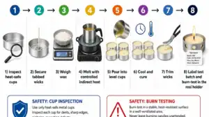 tealight steps and safe setup