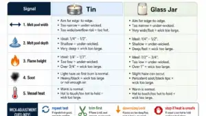 tin and glass burn signals