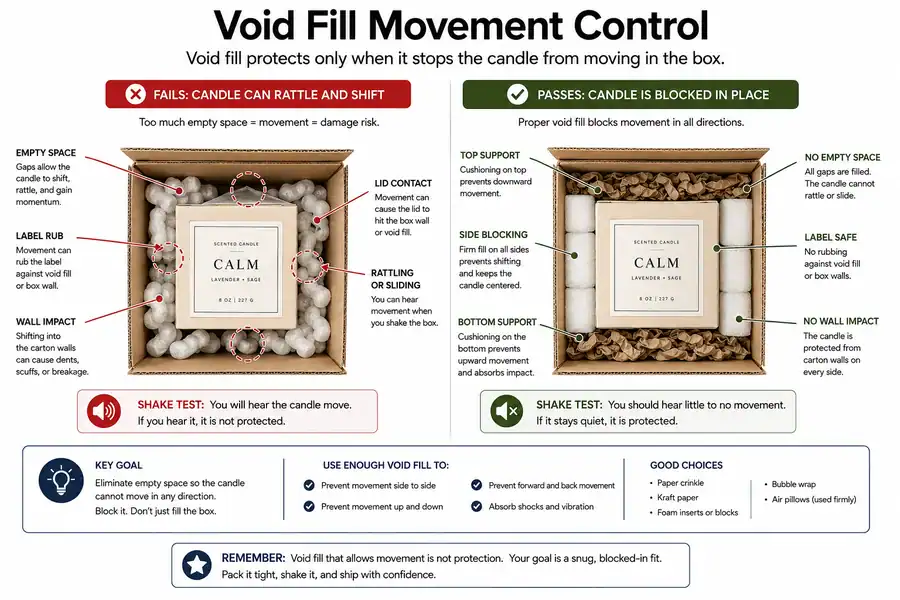 candle void fill and movement control