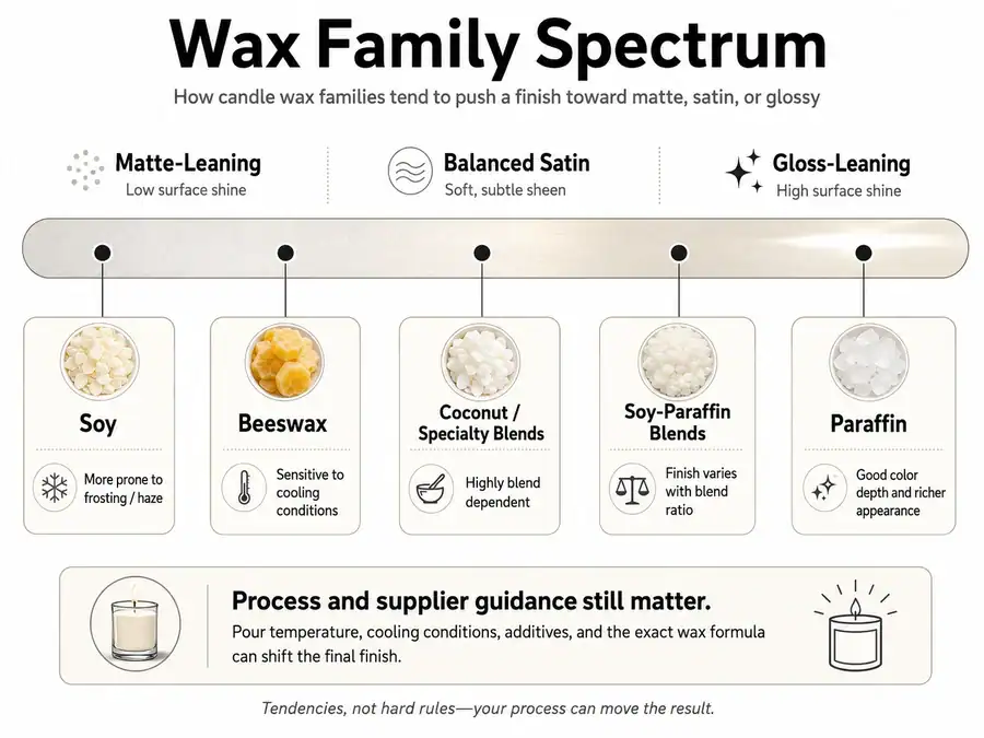 wax types and finish spectrum