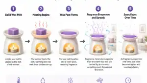 wax melt scent release and warmer airflow