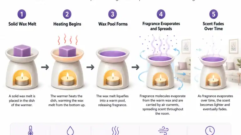 wax melt scent release and warmer airflow