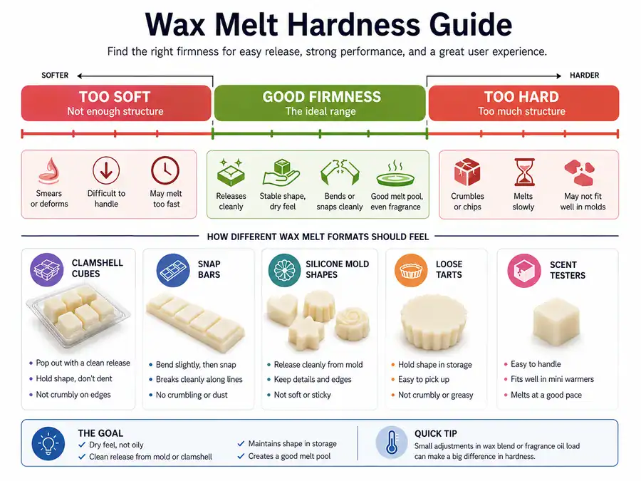 wax melt wax selector and performance tradeoffs