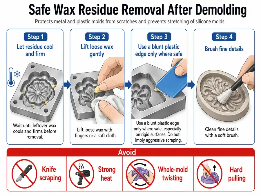wax residue removal and mold protection