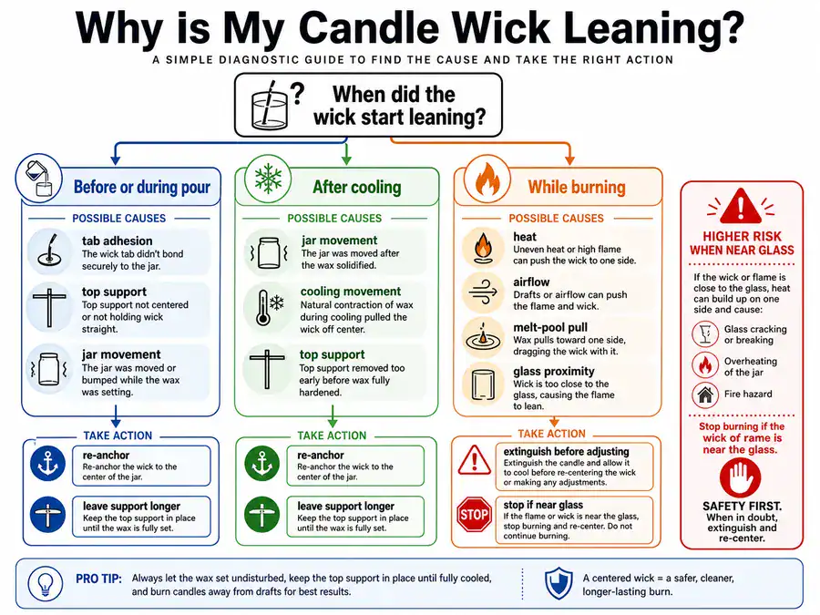 wick timing and cause diagnosis