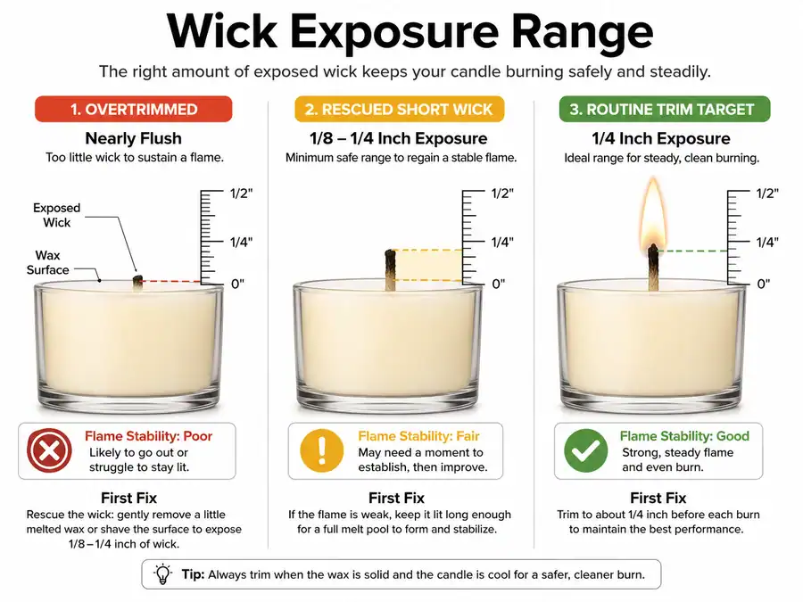 wick exposure and trim range