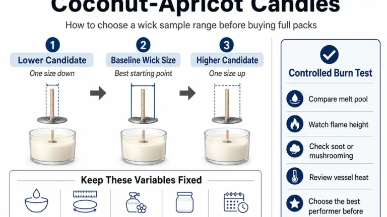 wick sample range and burn test variables