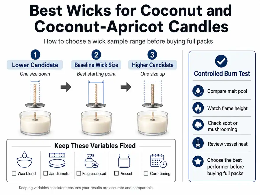 wick sample range and burn test variables