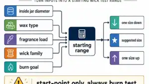 wick test range and estimator inputs