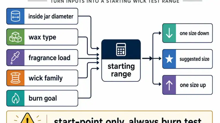 wick test range and estimator inputs