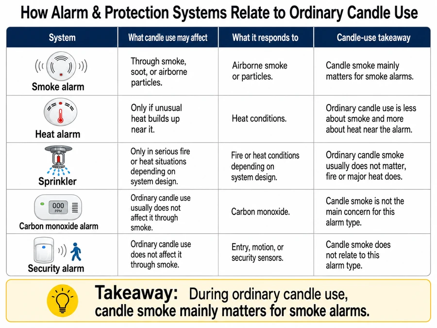 Smoke alarm and sprinkler trigger differences