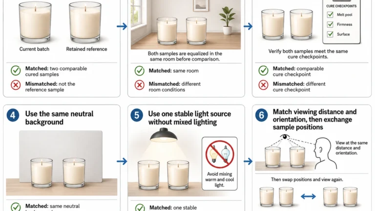 candle batches and matched comparison conditions