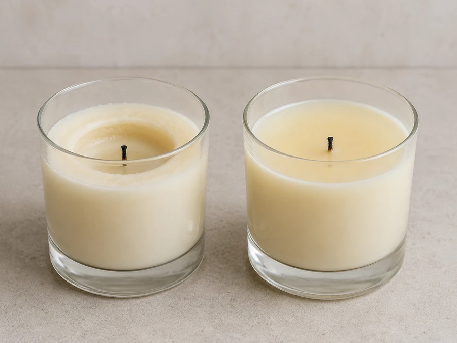 candle burn memory ring and even melt pool