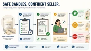 Candle business safety testing decision flow