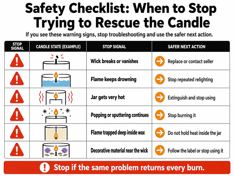 candle stop signals and safer next actions