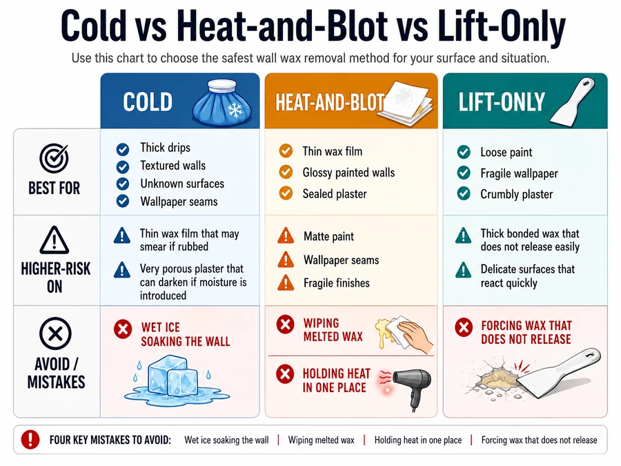 cold method and heat blot comparison