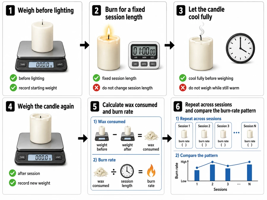 controlled burn test and session records
