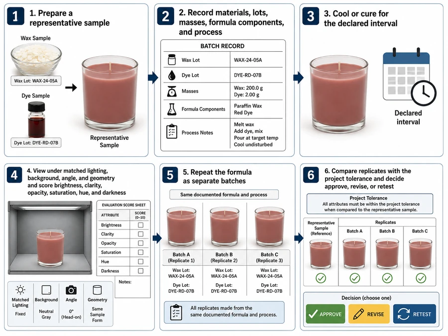cured paraffin samples and repeat-batch validation
