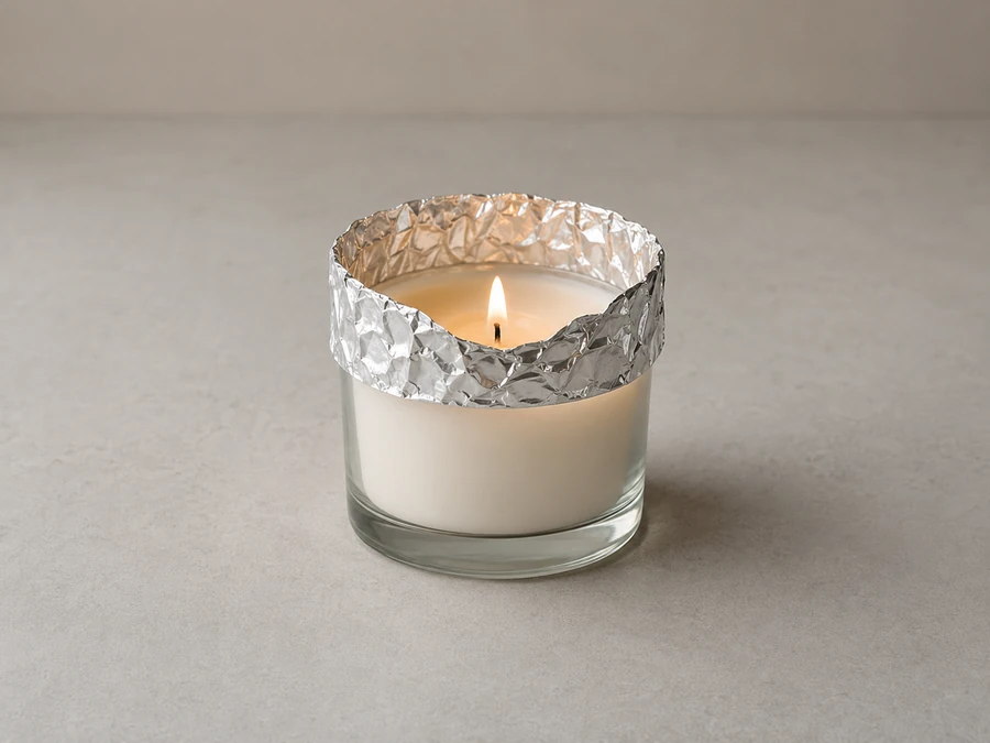 foil method and shallow candle memory ring