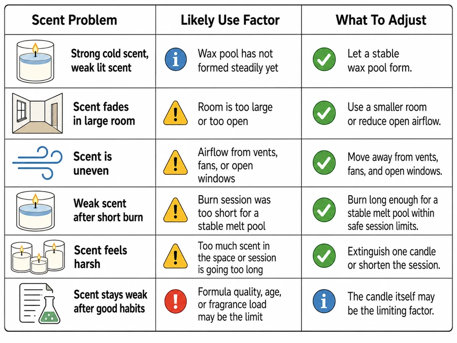 scent throw and room airflow