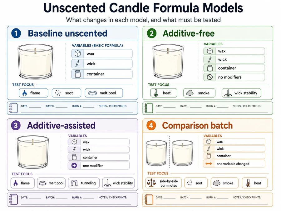 unscented formula models and burn test variables