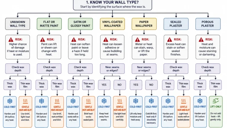 wall wax method picker and surface risks