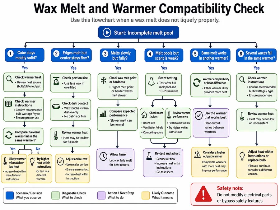 warmer compatibility and melt pool checks