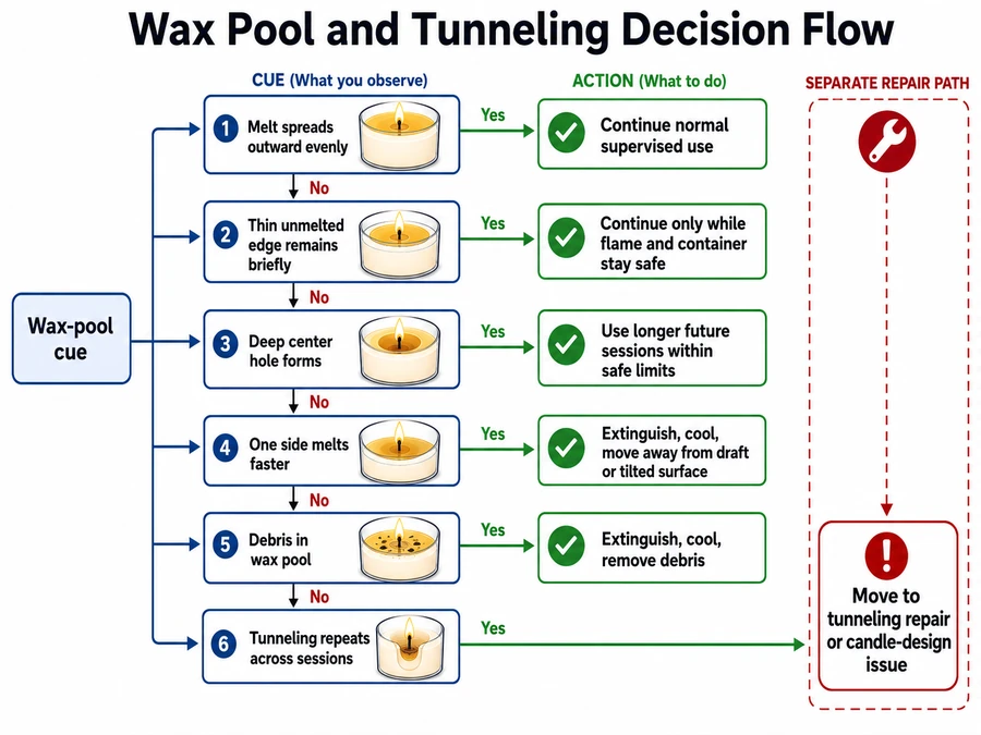 wax pool and tunneling decision flow