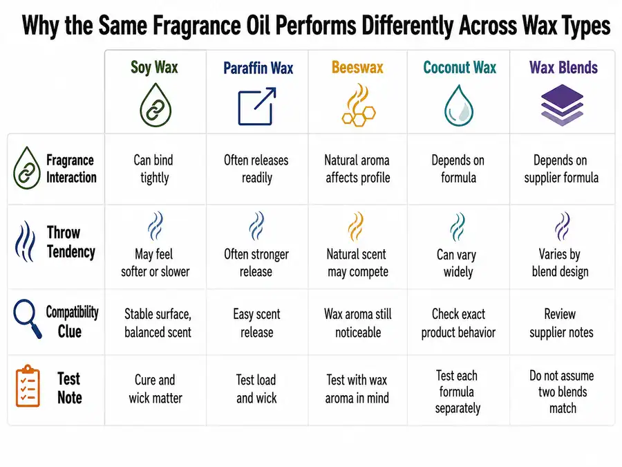 candle wax types and scent behavior