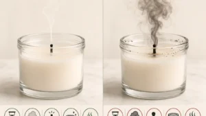 wick smoke and fix-needed signs